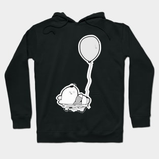 The Balloon and the Teddy Bear - Oil Painting Hoodie